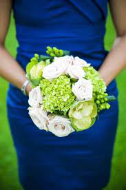 Bridesmaid Bouquet Lime Green Weddings Blue Themed Wedding Green Wedding