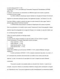 L'association afnor et ses filiales constituent un groupe international au service de l'intérêt général et du développement économique des organisations. La Norme Afnor Format Lettre Note De Recherches Dissertation