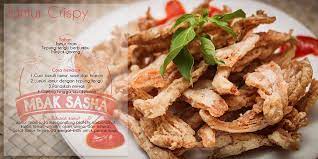 Jamur Crispy Mbak Sasha Bahan Jamur Tiram Tepung Terigu Berbumbu Minyak Goreng Cara Membuat Cuci Bersih Jamur Suwir Dan Tiriskan Lu Makanan Jamur Cemilan