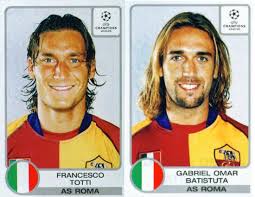Leave a reply cancel reply. Old School Panini On Twitter Francesco Totti Gabriel Batistuta As Roma 2001 02