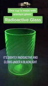 Go into any antique shop. Radioactive Glass Made With Uranium It Glows In The Dark Sciencefun Uranium Radioactive Learnontiktok Tiktokpartner Cherrypipemaker