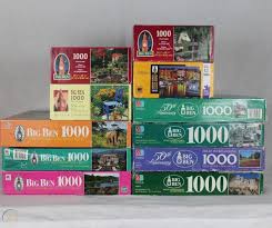 The puzzle is full of variations in tone, but still the mass of densely crowded bamboo trunks will take a lot of patience. Mb Big Ben Lot Of 11 1000 Piece Jigsaw Puzzles Scenic Animlas Train Garden 1789663786