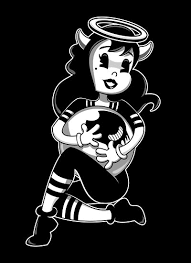 Black And White Angel Cartoon Pin On Awesome Bendy And The Ink Machine Alice Angel Gift Ideas For Fans