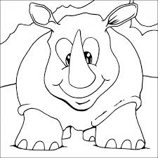 Each printable highlights a word that starts. Rhino Coloring Sheets