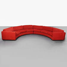 Semi circle xml android archives bolazia com 25 beautiful of. 1960 S Milo Baughman For Thayer Coggin Red Half Circle Sectional Sofa Chairish