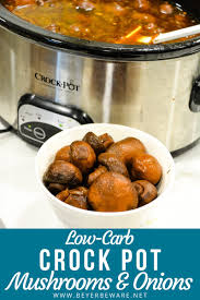 For a vegan version, replace the chicken broth with. Crock Pot Mushrooms And Onions Steakhouse Mushrooms