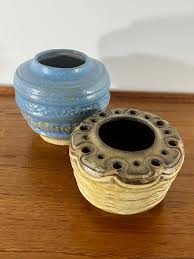 Sold at Auction: Nan Lawson Cheney, Nan Lawson Cheney Blue Pottery pot