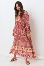 Spell The Gypsy Collective Portobello Road Gown Wine Garmentory