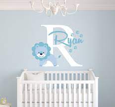 From wall murals to mobiles, these rooms will enchant you. Amazon Com Personalized Lion Name Wall Decal Baby Boy Room Decor Nursery Wall Decals Art Vinyl Sticker Baby