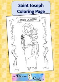 The spruce / wenjia tang take a break and have some fun with this collection of free, printable co. 40 Days Of Free Lenten Printables Saint Joseph Coloring Page Drawn2bcreative