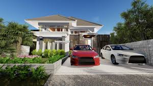 Desain rumah satu lantai tropis modern dilahan 12x22 meter assalamualaikum rekan sibambo studio, kali ini kita akan. Desain Rumah Modern Tropis 1 Lantai Bapak Yadi Taryadi Di Purwakarta Jawa Barat