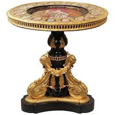 Late 19th Century Gilt Bronze Mounted Sevres Style Porcelain Centre Table Center Table Sevres Antique Glass