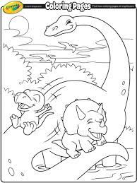 Identify and learn the names of the most popular dinosaurs with this adorable printable dinosaur coloring book! Brachiosaurus And Dinosaur Friends Coloring Page Crayola Com