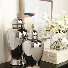 Small Platinum Temple Jar Ethan Allen Us Ginger Jars Decor Temple Jar Home Decor