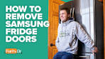 How to remove all three doors on Samsung french door ...