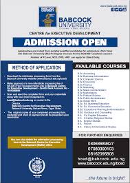 Babcock university is a prestigious private christian university located in ogun state south west nigeria, ogun state is a rapidly developing state in nigeria and is bordered by lagos state and oyo. Centre For Executive Development Babcock University