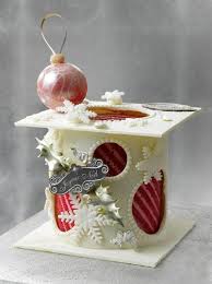 Cafe Pouchkine Buche De Noel Christmas Chocolate Winter Cake Dessert Decoration