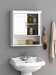 How about wall mounted bathroom #cabinets? Spirich Home Bathroom Cabinet Wall Mounted With Doors Wood Hanging Cabinet Wall Cabinets With Doors And Shelves Over Buy Online In Gibraltar At Gibraltar Desertcart Com Productid 140530759