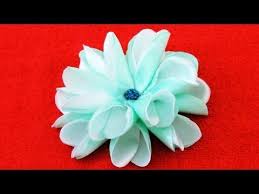 Flores Matizadas En Cintas Flowers Nuanced Ribbons Flores De Cinta Arte Con Cinta Kanzashi Tutorial