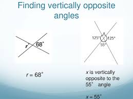 Opposite angles | meaning, pronunciation, translations and examples. Angles On A Straight Line Vertically Opposite Angles Ppt Download