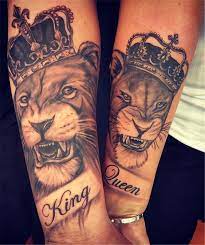 60 Perfect And Forever Couple Matching Tattoos For The Hopeless Romantics Page 35 Of 60 Tattoo Pins Best Couple Tattoos Couple Matching Tattoo Tattoos Lion