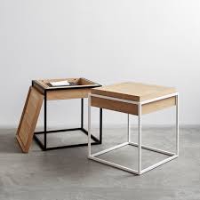 Cube White Side Table Black Side Table Side Table Decor White Side Tables