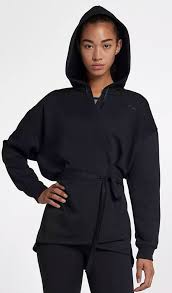 Black And Grey Nike Hoodie Nike Dri Fit Wrap Women S Training Hoodie New 889204 010 Black Size Small Nike Athletictops Womens Workout Outfits Womens Training Athleisure Women