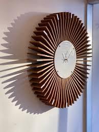 For next photo in the gallery is mid century modern wall unit sale stdibs. Mid Century Modern Slat Wall Clock The S Pace Detroit