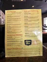 Braised and simmered pork on a warm tortilla topped with onions (sautéed upon request), cilantro and fresh squeezed lime drizzle. Online Menu Of Retro Taco Restaurant Knoxville Tennessee 37914 Zmenu