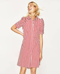 Image 2 Of Striped Shirt Style Tunic From Zara Dress Shirts For Women Shirt Dress Casual Fashion Striped Shirt