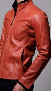 The Viridi Anne Leather Jacket Leather Jacket Collarless Leather Jacket Jackets