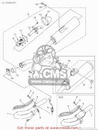 Yamaha Wr450f 2012 1dx1 Europe 1l1dx 300e1 11 Exhaust Buy Original 11 Exhaust Spares Online
