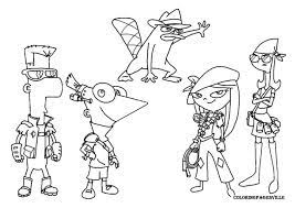 Phineas and ferb coloring pages. Into Summer Adventure With Phineas And Ferb Coloring Pages Coloring Pages Super Coloring Pages Disney Coloring Pages