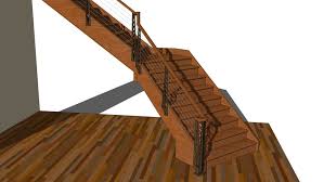 Premium stair railing installation guide. Chicago Style Cable Stair Railing Cable Railing System 3d Warehouse