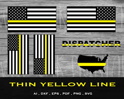 The american flag may be displayed with other flags as long as its display follows the rules when the american flag is displayed against a wall with another flag, it should be on the (flag's own) right. Thin Yellow Line Dispatcher Svg American Flag Thin Yellow Line Svg Dispatcher Yellow Line Flag Svg Yellow Line Svg Dispatcher Yellow Line Svg American Flag