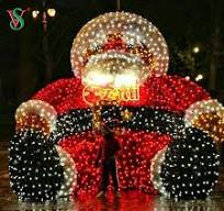 Customize Outdoor Decoration 3D Christmas Santa Clause LED Motif Light