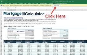 Download Microsoft Excel Mortgage Calculator Spreadsheet Xlsx Excel Loan Amortization Schedule Template With Extra Payments