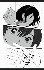 Mitsuha Kimi No Na Wa I Love You Anime Wall Art Manga Pages Manga Anime