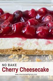 No Bake Cherry Cheesecake Chocolate With Grace Recipe In 2020 No Bake Cherry Cheesecake Cherry Cheesecake Easy Summer Desserts