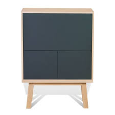 De nombreux autres produits vous attendent sur la boutique. Bureau Secretaire En Bois Gris Chocolat Tanis Maisons Du Monde