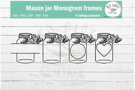 Your children will be so happy to see their fall leaf luminaries adorn the thanksgiving table. Mason Jar Monogram Bundle Graphic By Redearth And Gumtrees Creative Fabrica