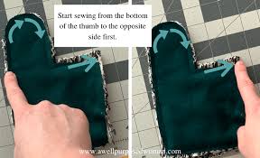If there is a right and wrong side to your fleece be sure to cut them out so you have 2 pieces with the thumb facing one way, and the other two the opposite way. How To Make Sweater Mittens Free Pattern A Well Purposed Woman