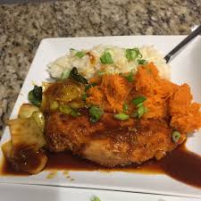 Steamed tofu & mushrooms with black sesame sauce · black sesame sauce . Lauren Heinz On Twitter Chicken Yakiniku With Sesame Marinated Carrots Garlic Rice Blueapron