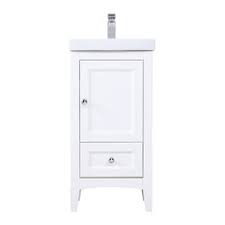 Vessel 18 white solid wood cabinet & tempered glass counter top and single round. 50 Most Popular 18 Inch Bathroom Vanities For 2021 Houzz