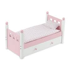 French metal day bed frame single black white pullout trundle bedroom furniture. 18 Inch Doll Furniture Single Bed With Trundle Fits American Girl Dolls