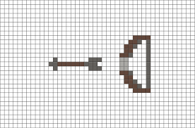 Bow And Arrow Pixel Art Pixel Art Pixel Art Design Pixel