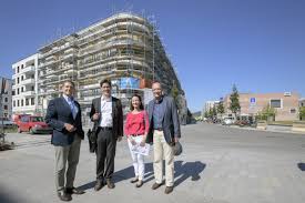 Etwas herausgehobene wohnungen in der obersten etage der wohnanlage, mit fernblick. Heidelberg Neubau Des Wohn Und Geschaftsquartiers Meilen Stein In Der Bahnstadt Mannheimer Nachrichten
