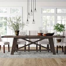 Nancy Extendable Dining Table Reviews Birch Lane In 2020 Farmhouse Dining Room Table Wood Dining Room Table Wood Dining Room