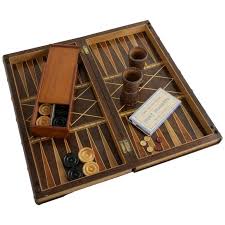 Set of vintage backgammon replacement pieces checkers dice doubling brown/cream. Hinged Marquetry Game Box For Chess Checkers Backgammon Stacked Books Form Games Box Backgammon Old Board Games