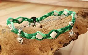 Chic kohle grau kletterseil kragen mit pfirsich rosa schnur gepeitscht. Em Keramik Halsbander 100 Handgemachtes Hundezubehor Aus Biothane Und Paracord